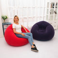 Flocking Inflatable Lazy Football Sofa