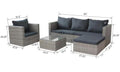 4 PCS Patio Sets