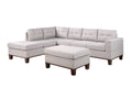 Reversible Sectional Sofa and Storage Ottoman