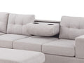 Reversible Sectional Sofa and Storage Ottoman