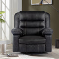 Breathable Leather Massage Recliner Chair, Manual Living Room Reclining Sofa