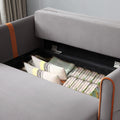 Convertible Comfortable Sleeper Velvet Sofa Couch with Storage