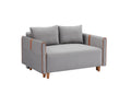 Convertible Comfortable Sleeper Velvet Sofa Couch with Storage