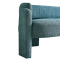 Wide Boucle Upholstery Modern Sofa for Living Room