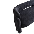 Wide Boucle Upholstery Modern Sofa for Living Room