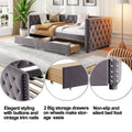 Daybed with drawers, modern velvet upholstered