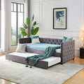 Daybed with drawers, modern velvet upholstered