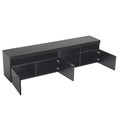 Modern Design TV Stands for TVs up to 80 LED Light Entertainment Cente