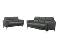 Top Grain Leather 2PC Sofa And Loveseat