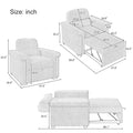 3 in 1 Convertible Sleeper Chair Sofa Bed Pull Out Couch Adjustable Chair