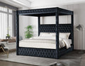 CANOPY VELVET BED