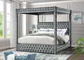 CANOPY VELVET BED