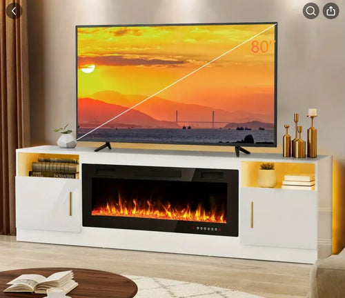 LED FIREPLACE TV STAND