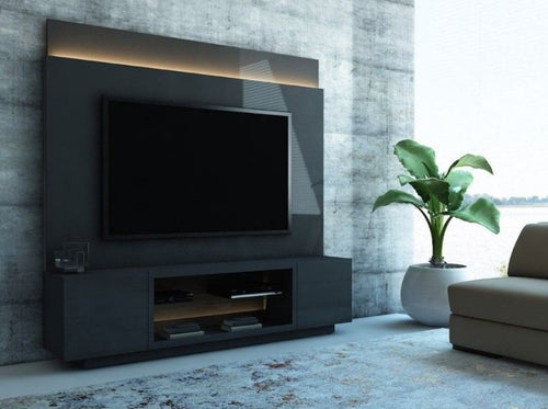 TV STAND WITH FLOATING TV PANEL