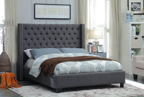 TUFTED LINEN BED